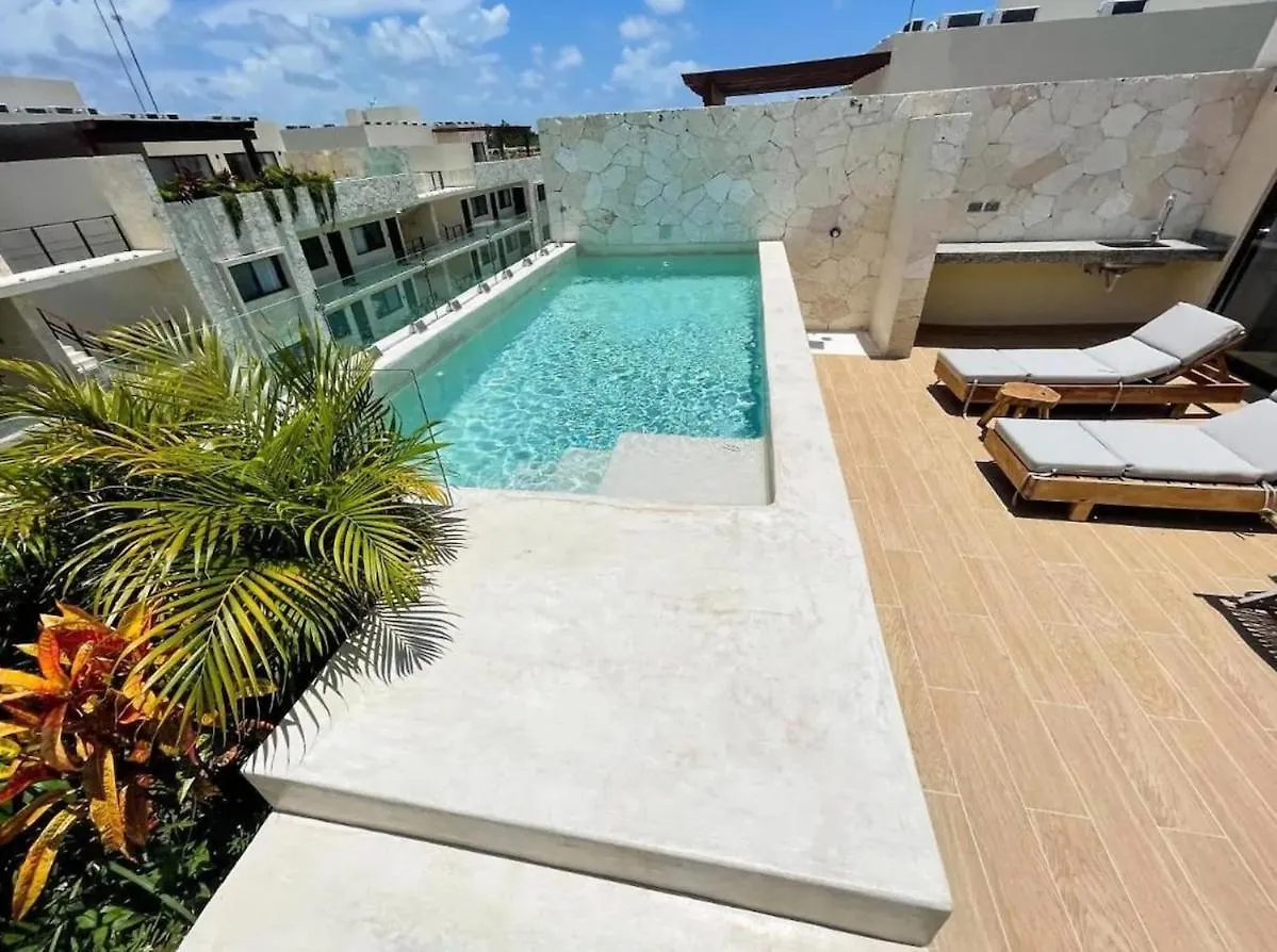 דירות טולום Amazing 2 Bdr Ph Private Pool Terrace Jungle View 0*,