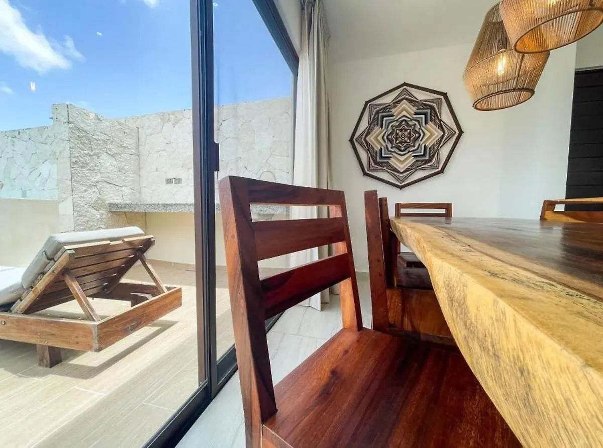 דירות טולום Amazing 2 Bdr Ph Private Pool Terrace Jungle View