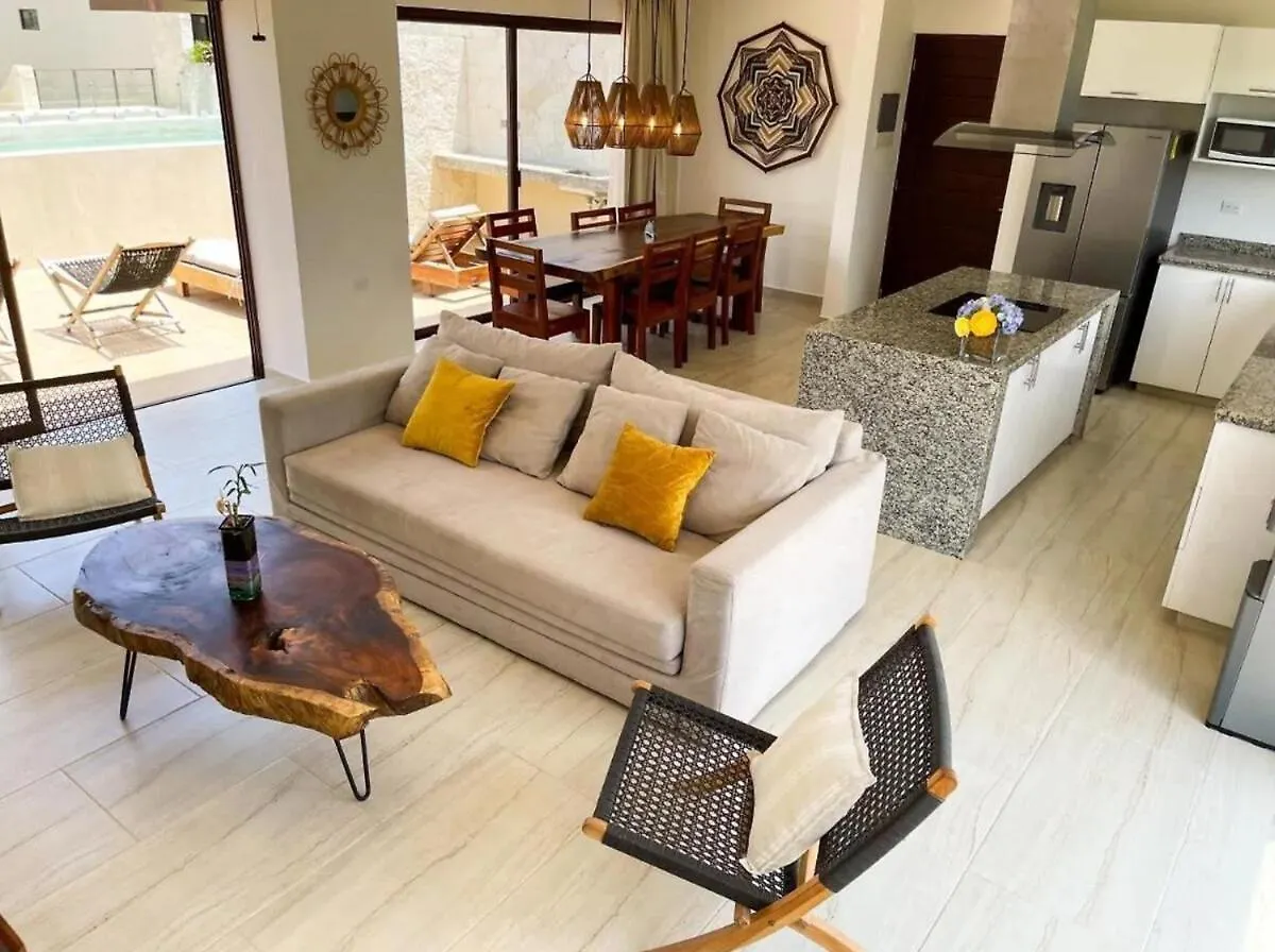 דירות טולום Amazing 2 Bdr Ph Private Pool Terrace Jungle View